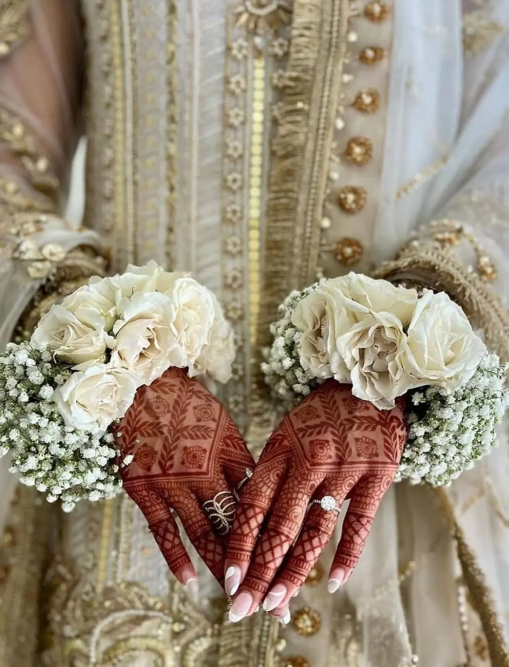 Hands with Floral Bracelet