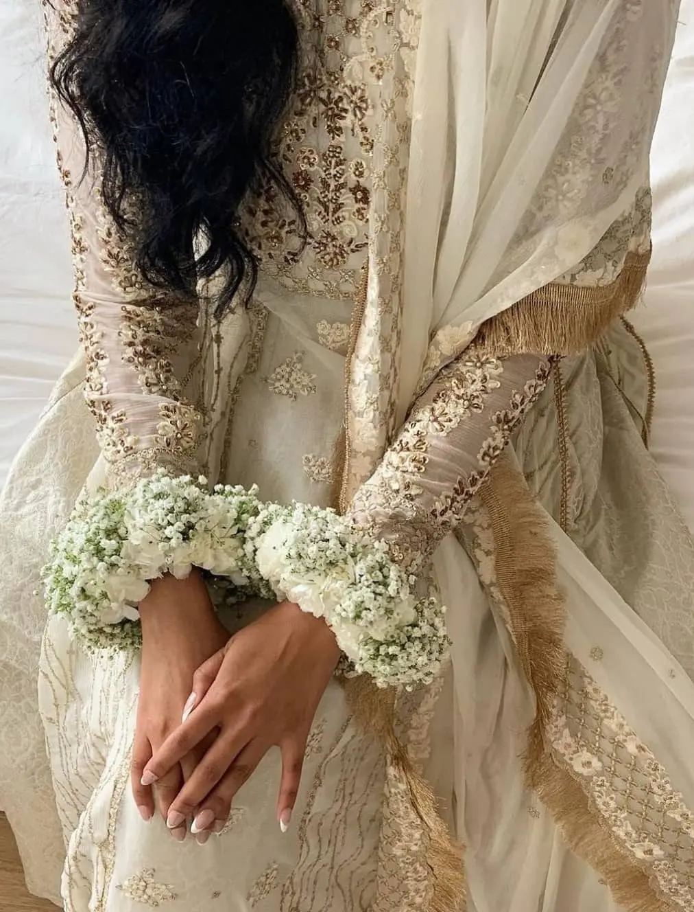 Bride with Flower Jewelry